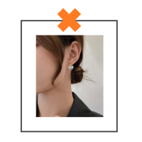 Parel oorbellen hartje